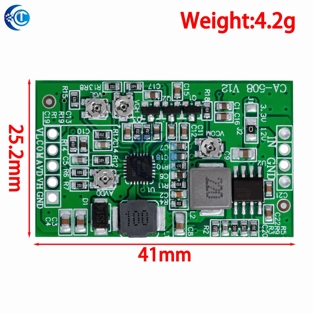 وحدة تشغيل الإضاءة الخلفية TCON ذات 4 قنوات لشاشات TFT LCD: لوحة معززة CA-508/CA-408 - جهد قابل للتعديل 3.3 فولت/12 فولت #4