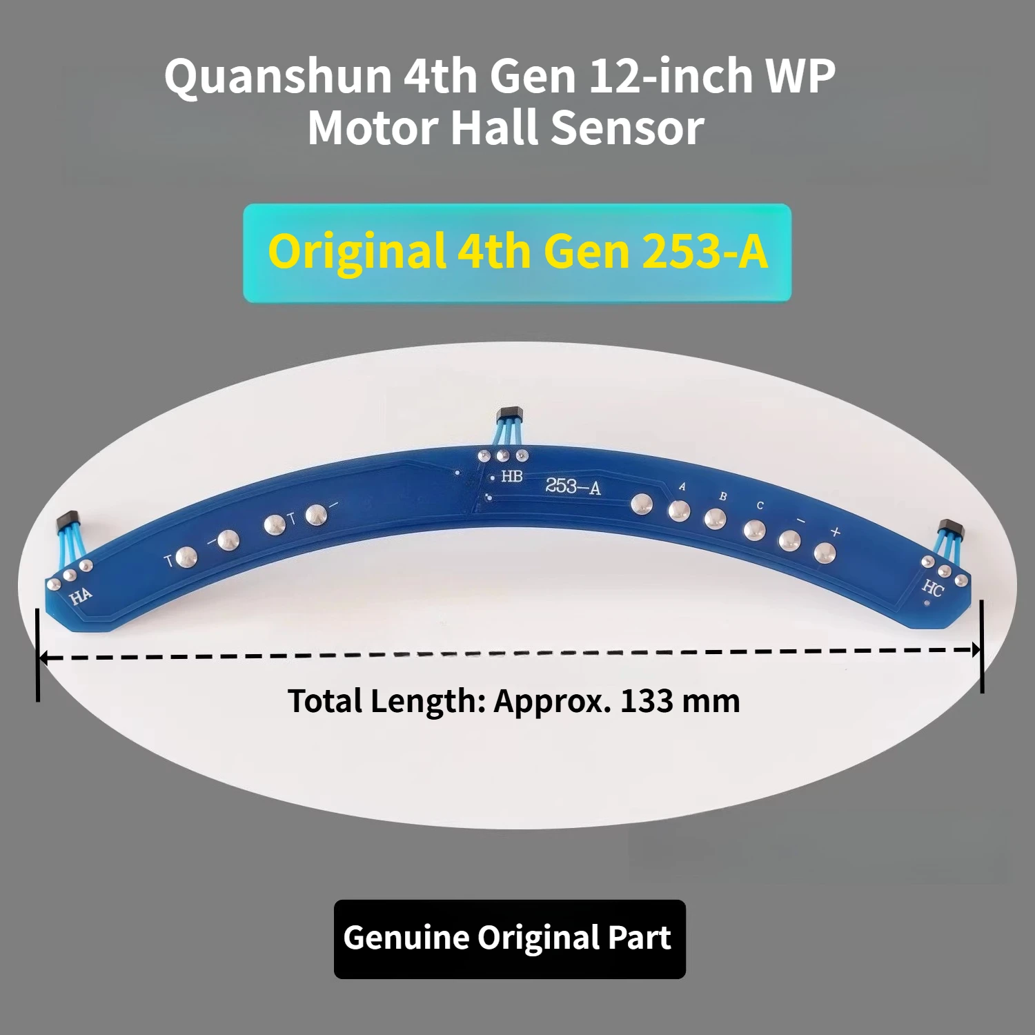 

253-A Hall Sensor For Quanshun 4th Gen 12" 5000WP Tile-type WP Motor Electric Vehicle Parts