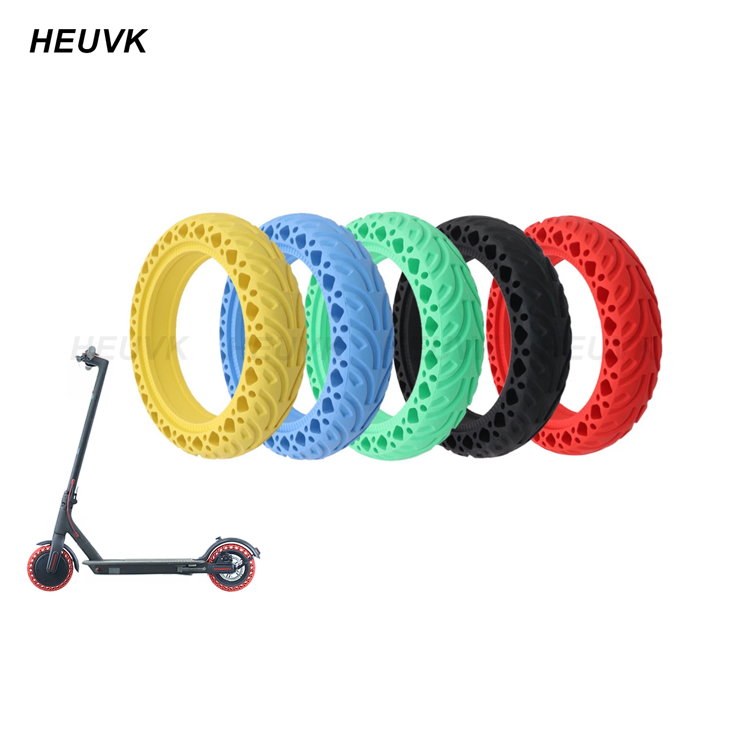 

8.5 Inch Electric Scooter Durable Rubber Solid Tire for Xiaomi Mijia M365 Pro Honeycomb Shock Absorber Damping Color Tyre