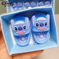 Disney 12pcs Lilo And Stitch Slipper Style Eraser Cute Cartoon Student Mini Shaving Eraser Pencil Eraser Stationery Gift