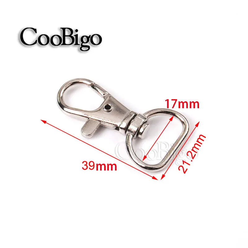 10pcs Swivel Key Holder Keyring Set, Metal Clips