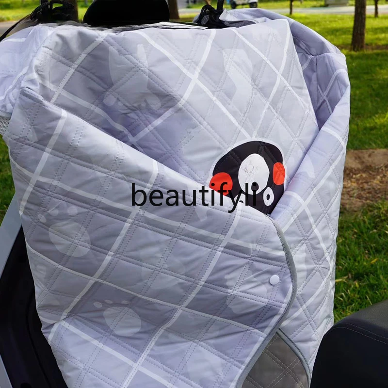 Electric vehicle windshield quilt summer thin sunscreen waterproof sunshade small four seasons