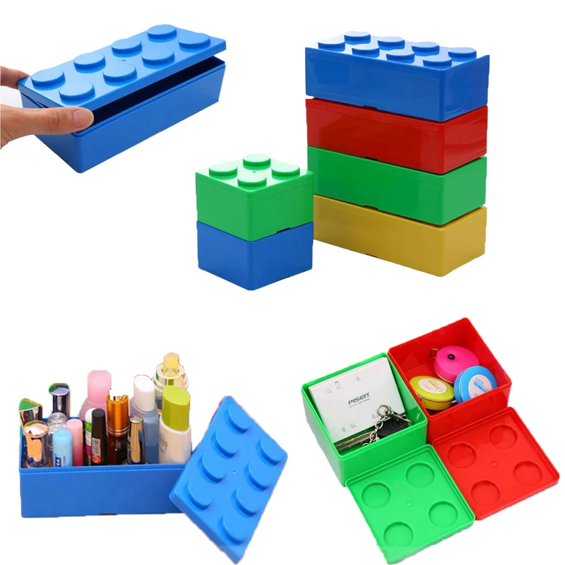 Building Blocks Storage Box Small Toys Organizer Building blocks Storage Case Bins Children Room Decorations Storage Organizer