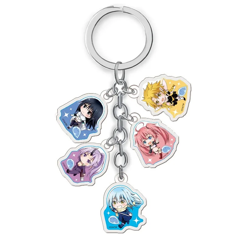 Rimuru Tempest Milim Nava Gabiru Kreiman Little Monster Campus Style Enchanting Eye Catching Versatile Kawaii Acrylic Keychain