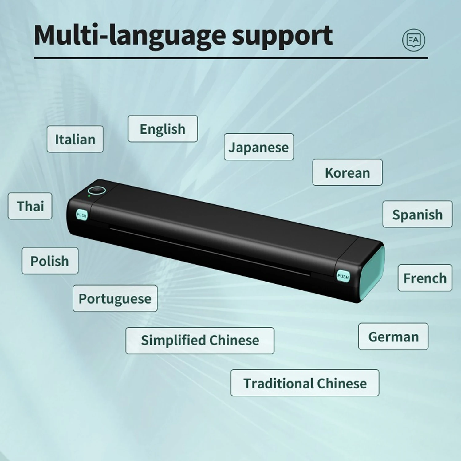 Wireless Tattoo Transfer Paper Printer M08F 203DPI A4 Printers Portable Mini Thermal Copier Compatible With Smartphones Computer