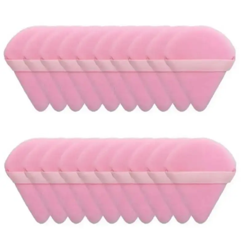 20 PCs New Triangular Sponge Puffs with a Soft Skin Friendly and Delicate Makeup Feel Suitable for Home Or Travel Use