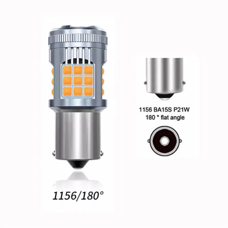 25W 2500lm P21w Led Car Light 3030 1156 Ba15s Vehicles Auto Accessories Bulbs Truck Motorcycle Turn Signals Lamp Canbus 12v 24v