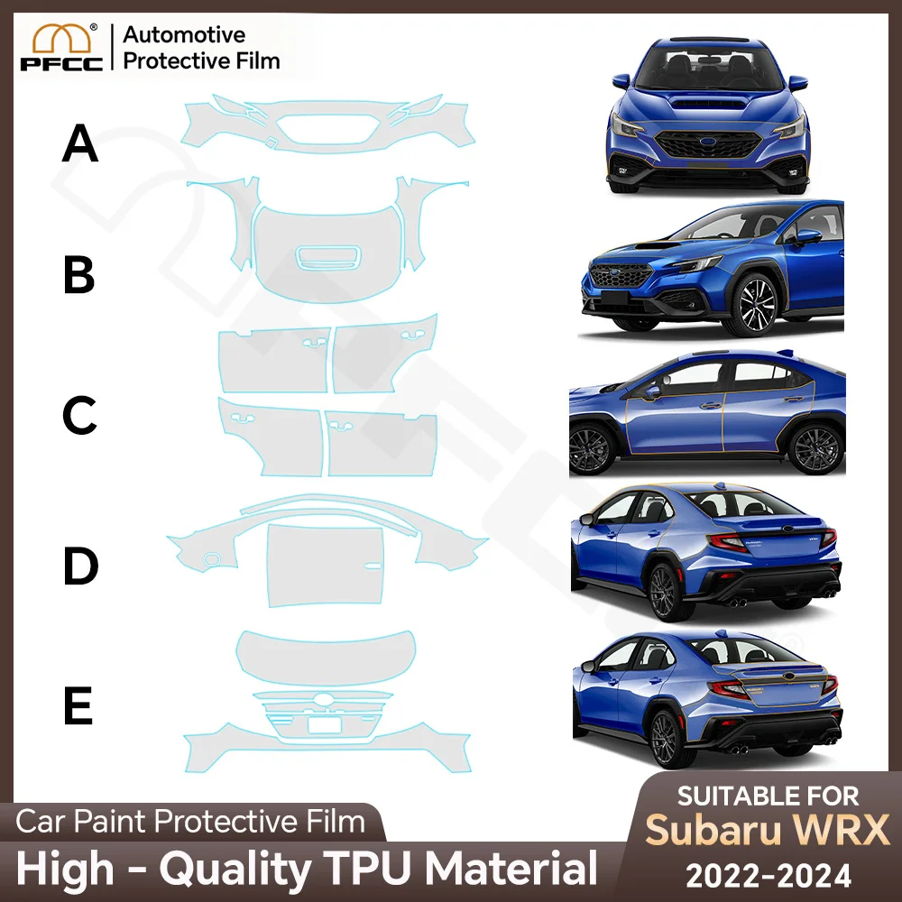 

PPF TPU Car Invisible Transparent for Subaru WRX 2022 2023 2024 Sticker Doors Front Bumper Trunk Accessories Protection Film
