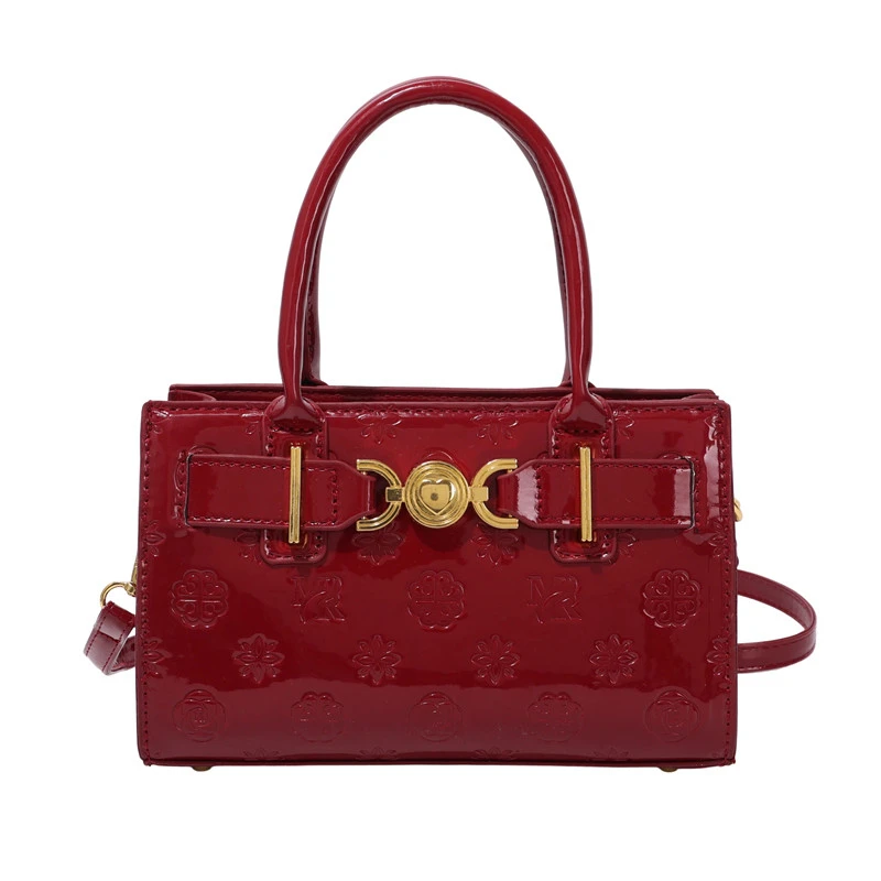 Elegant Leather Classic Diaper Bag, Paris Designer Style, High-End Minimalist Tote For Women Shopping Party