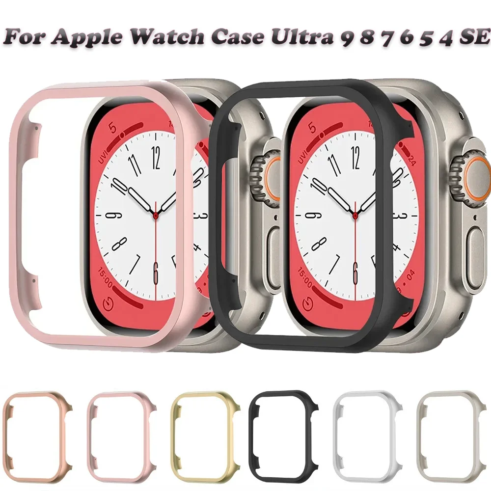 Aluminum Alloy Bumper Shell for Apple Watch Ultra 49mm 9 8 7 45mm 41mm Metal Case for iWatch 6 5 4 SE 44mm 40mm Protective Cover