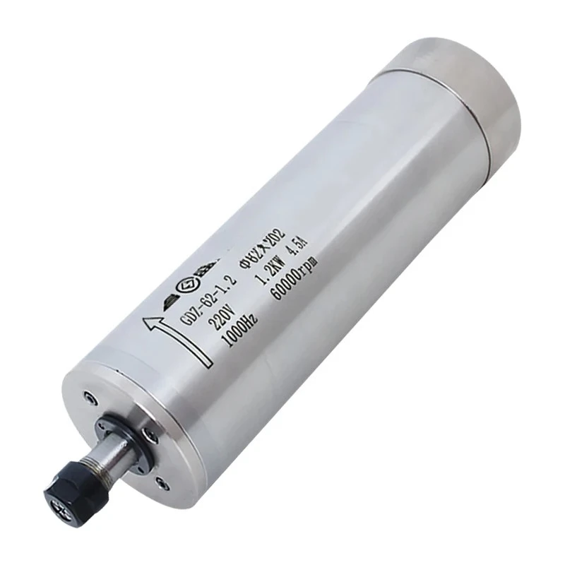 

Шпиндель гравировального станка 1,2 кВт, диаметр 62 мм, скорость 24000 об/мин, 36000 об/мин, 60000 об/мин, резной двигатель шпинделя с металлической формой