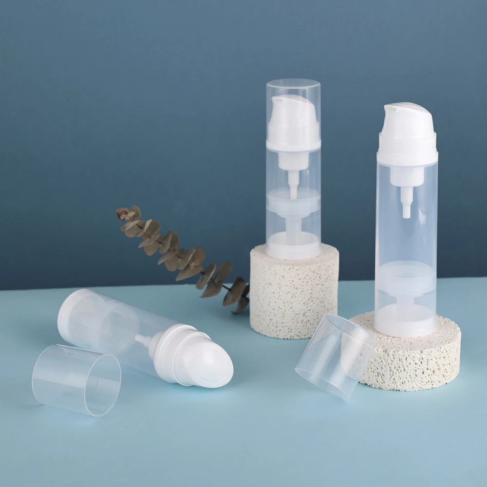 زجاجة مضخة رغوة الضغط بدون هواء قابلة لإعادة الملء لتغليف مستحضرات التجميل 50 مل 80 مل 100 مل حاوية فارغة #5