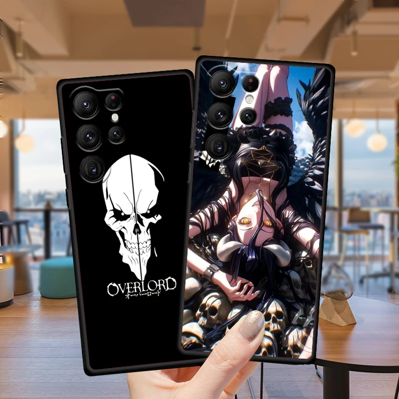 Overlord Anime Comic Movie For Samsung Galaxy S24 S23 S22 S21 S20 FE S10 S10E Plus Ultra Pro Lite 5G Black Funda Phone Case