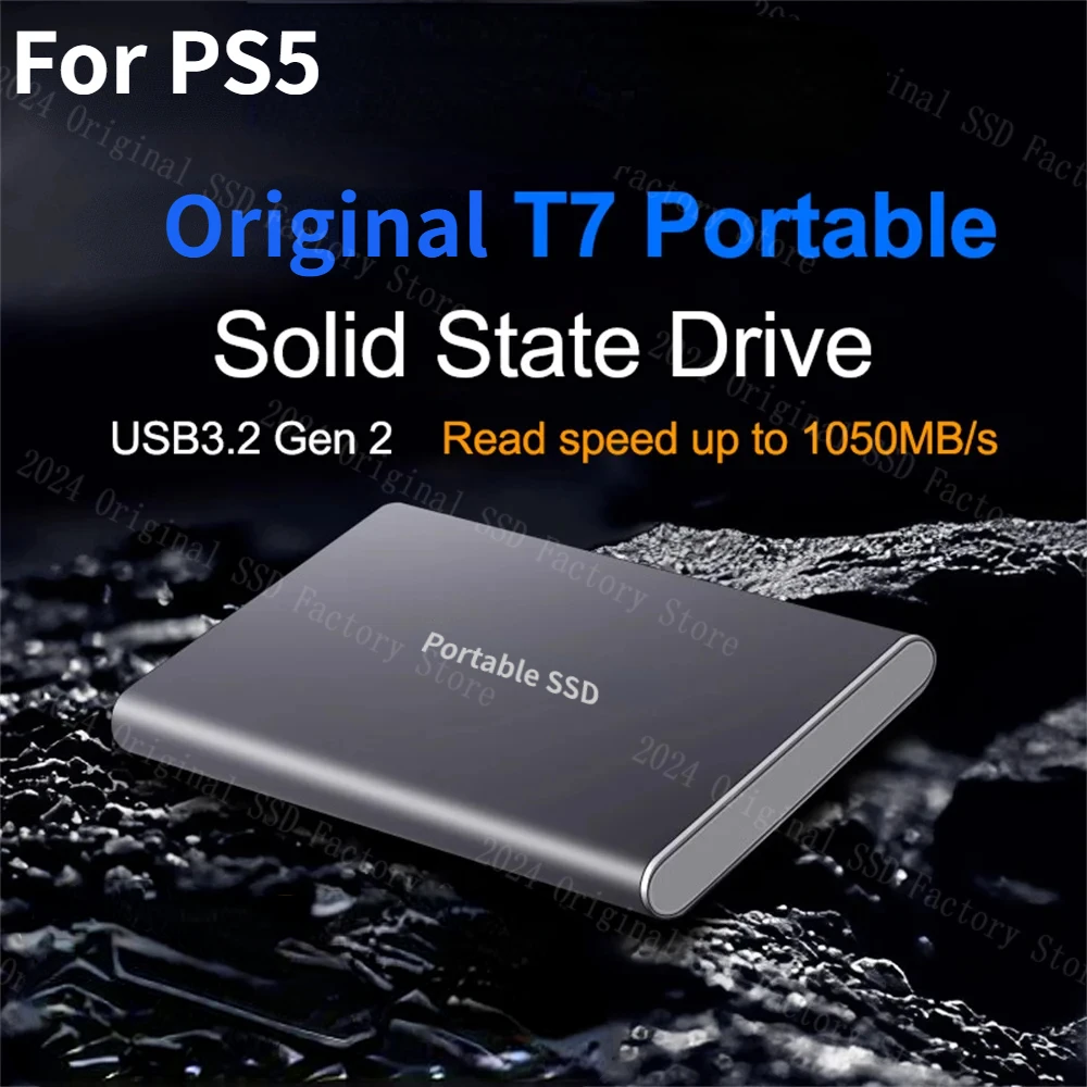 

128TB PSSD Portable USB 3.2 Gen 2 Original 500GB 1TB 2TB Solid State Drive Mobile Hard Disk Storage Drive SSD Type C For PC PS5