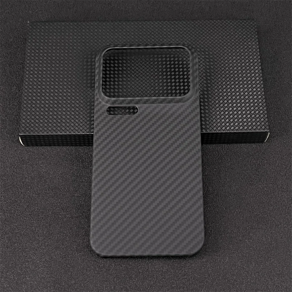 Real Carbon Fiber Lens Protection Phone Case for Xiaomi Mi 17 Pro Max Carbon Fiber Hard Cover Cases