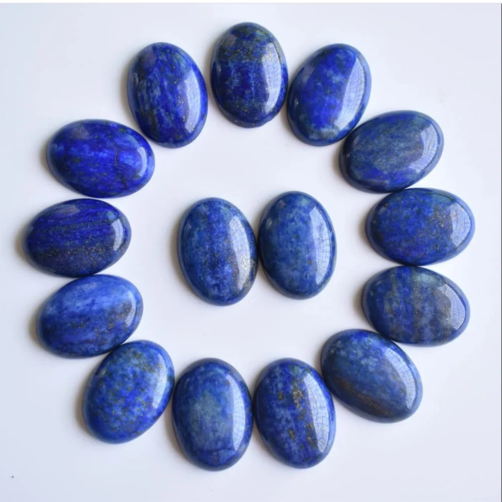Kostenloser Versand 20 Stück/Los Großhandel 18x25mm heiß begehrte natürliche Amethyst-Cabochons in Ovalform für die Schmuckherstellung. – Detail 1