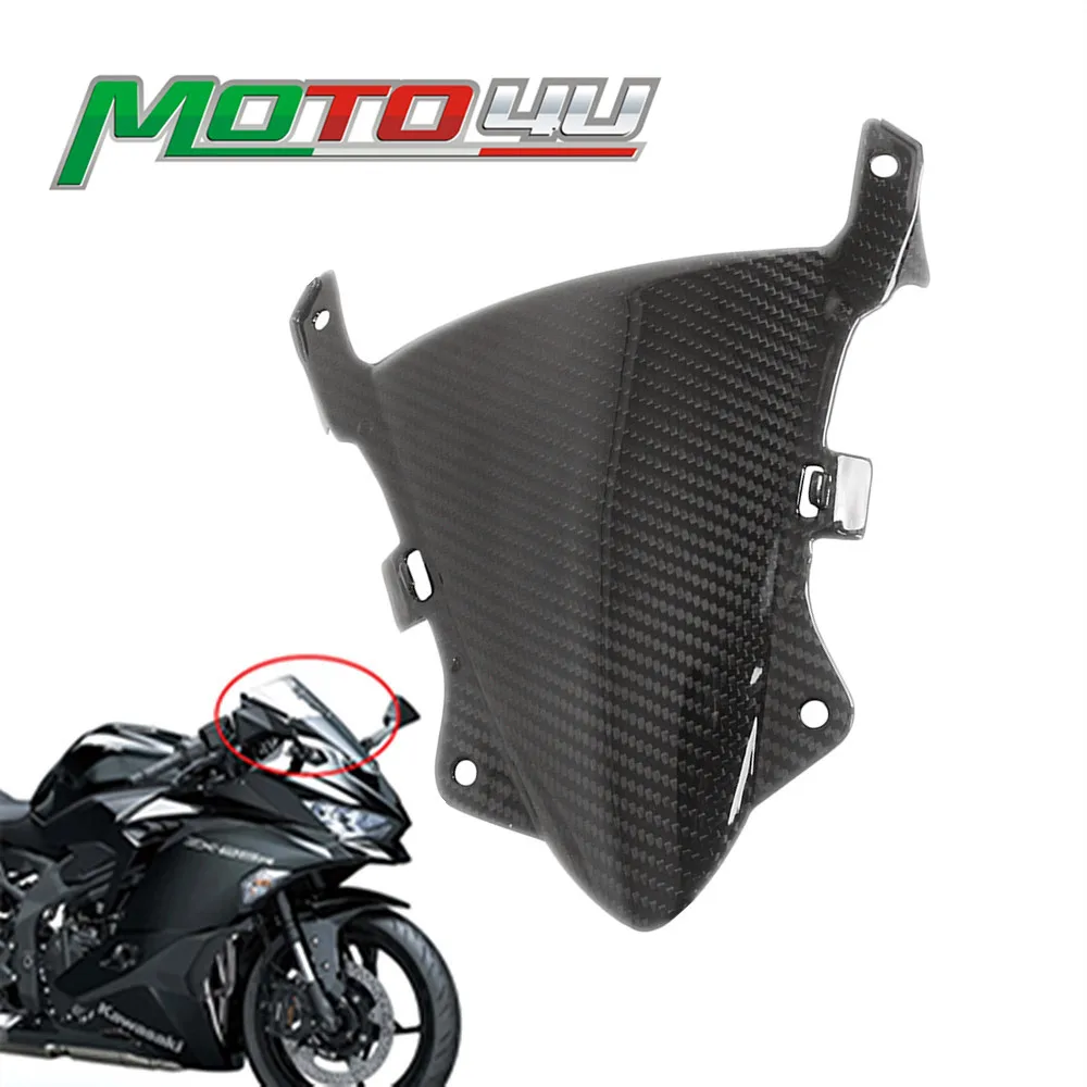 

For Kawasaki ZX-4R Ninja ZX25R 2020+ 100% Carbon Fiber Wind Shield Baffle Wind Deflectors
