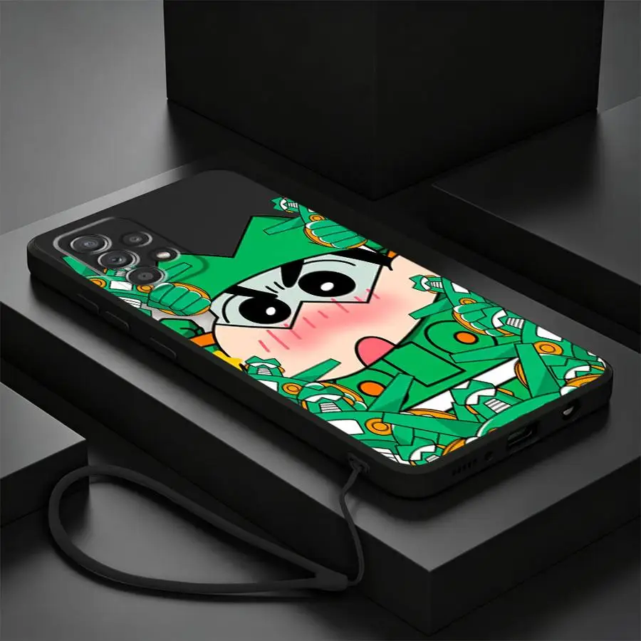Cute C-Crayon S-ShinChan Phone Cover Case for Samsung Galaxy A17 A13 A14 A16 A11 A12 A51 A34 A36 A26 A22 A52 A15 A35 A27 A24