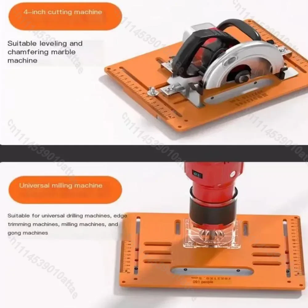 Fits For Woodworking Cutting Machine Base Plate Positioning Jig Wooden Board Bending Gypsum Board Slotting Cutting Tool