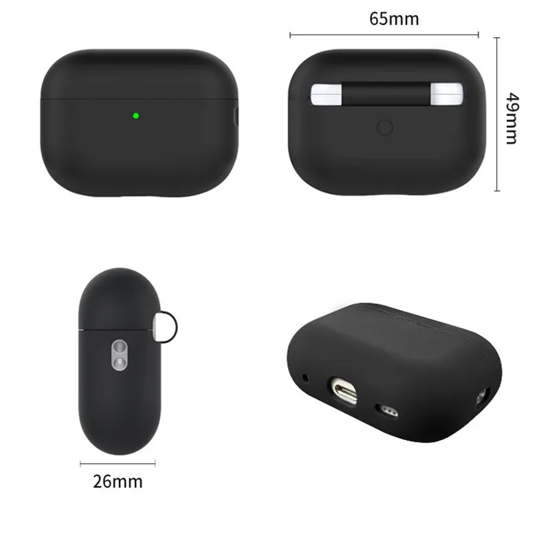 Funda de silicona para AirPods Pro 2, cordón para auriculares, accesorios para apple airpods 2 Generación, 2022