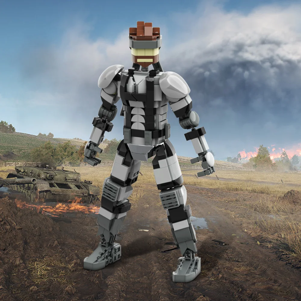 Klocki Gobricks MOC Metal Gear Solid Mechaniczne Roboty Model Solid Snake Bricks DIY Zabawka do Składania Prezent dla Dzieci