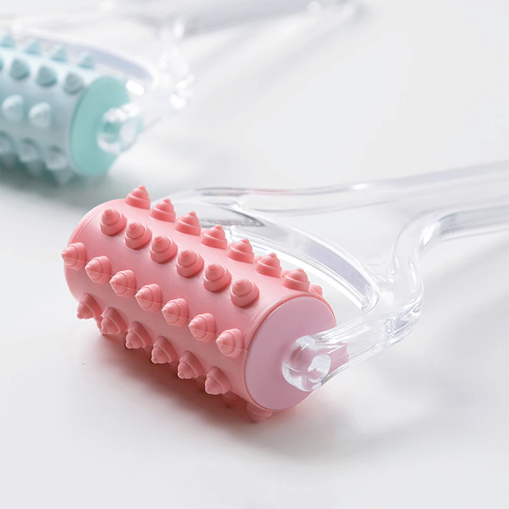 

2pcs Massage Roller Massager Body Roller Ergonomic Non-Slip Muscle Relaxing Home Therapy Raised Particle Massage Tool For Women