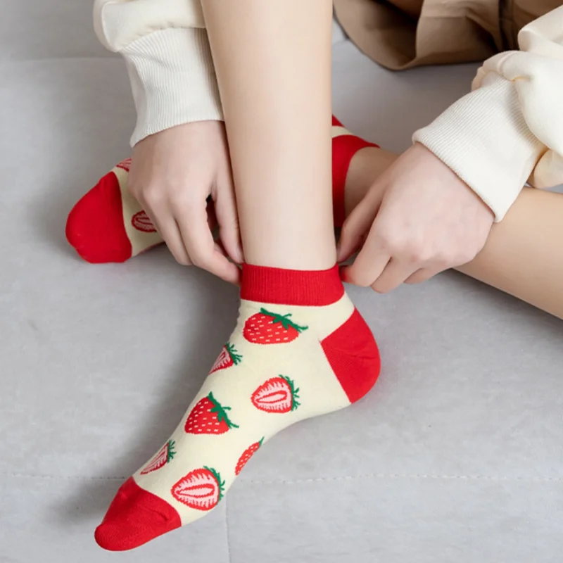 جوارب كاحل للرجال بدون عرض من الفاكهة لعام 2025 بتصميم Sokken على شكل أناناس وبطيخ ومضادة للانزلاق وقابلة للتنفس من القطن لرياضة الجري في صالة الألعاب الرياضية #6