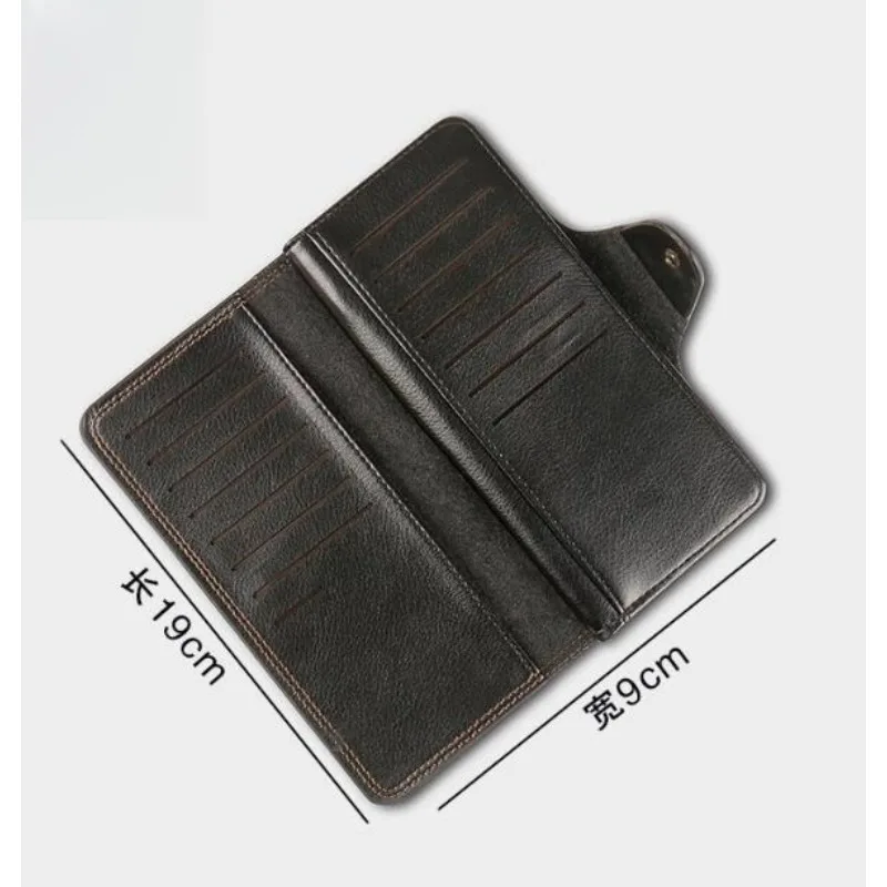 Super Fire Wallet (Black/ Light Brown Leather, Long) - Magic Tricks Gimmicks Stage Jokes Toys Props Mentalism Close Up Comedy