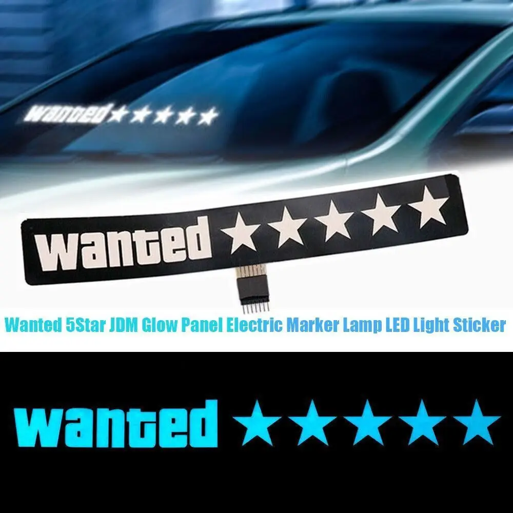 Fashion Car Window Decoration Sticker Car Decals Safety Signs Windshield Sticker LED Car Sticker