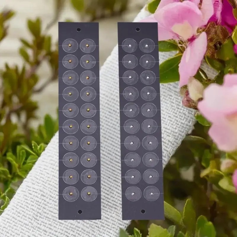 100Pcs Ear Bead Patch Auriculotherapy Breathable Acupressure Ear Press Bead Patch Sticker Acupressure Bead Patch