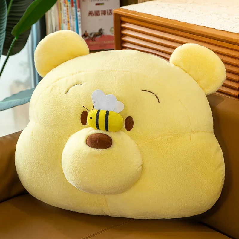 60cm Disney Cartoon Bees Winnie The Pooh Plush Toy Pillow Kawaii Anime Soft Stuffed Doll Toys For Children's Birthday Gift Items