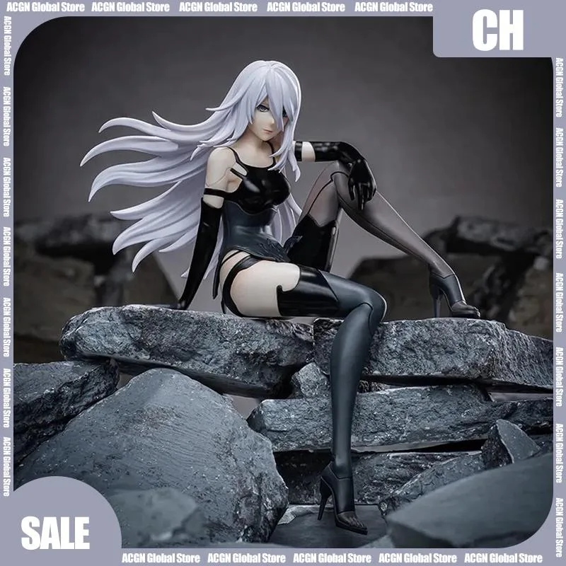 Nier Automata A2 Sitting Position Game Action Figures Mechanical Lifeform Statue Collection Desktop Decoration Ornament Toy Gift