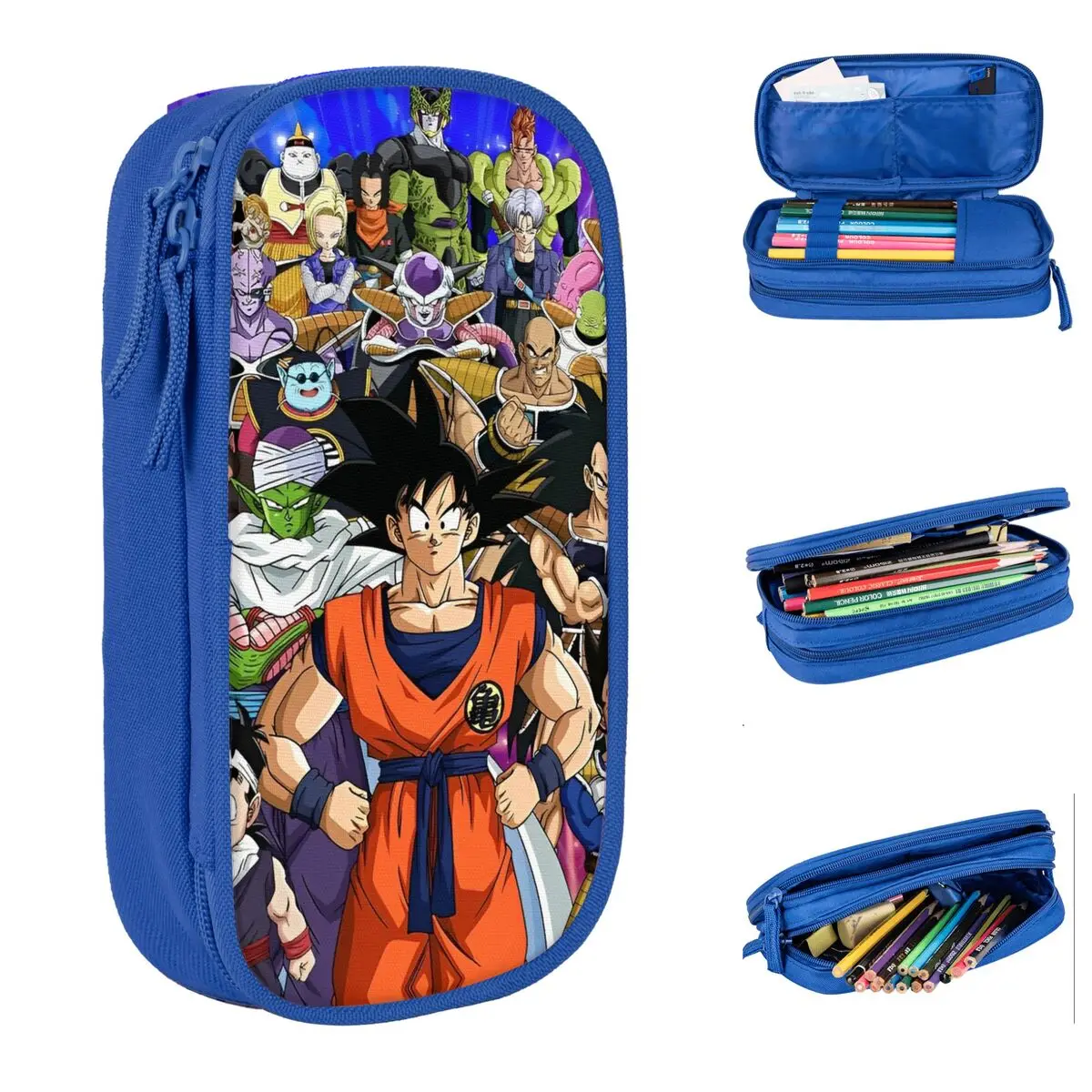 Dragon Ball Z Pencil Case Anime Pen Holder Bags for Student Big Capacity Students School Gifts Pencilcases