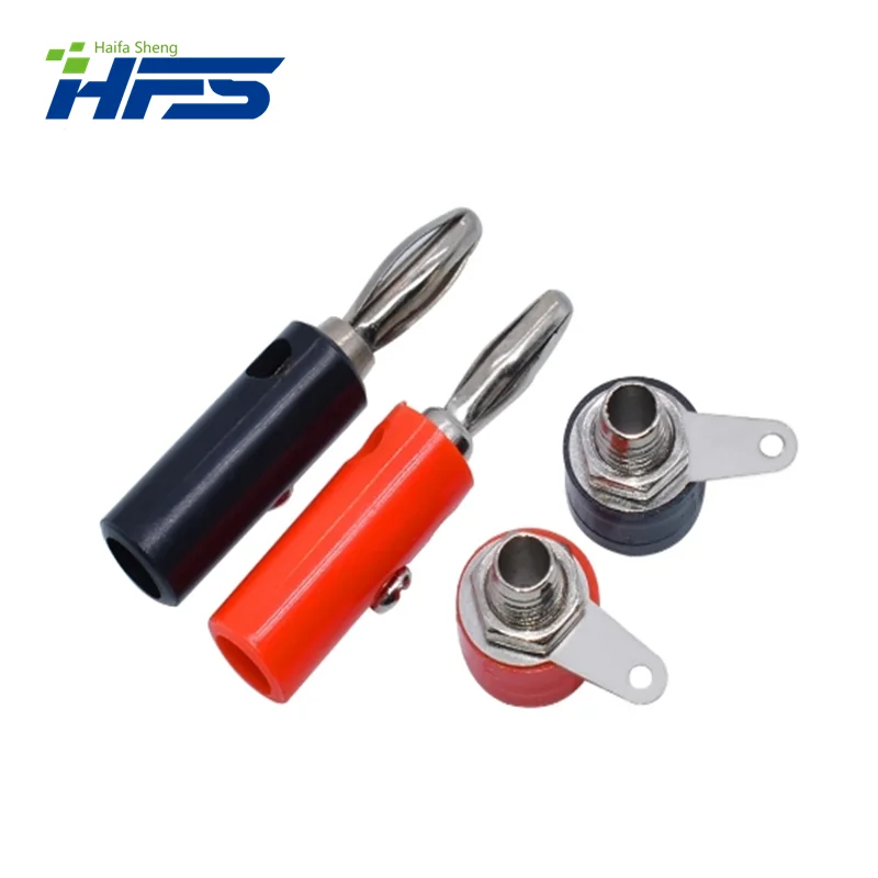 Masculino e Feminino Banana Plug Connector, Insert Pin, Peças Modelo DIY, Rússia, 1, 4mm