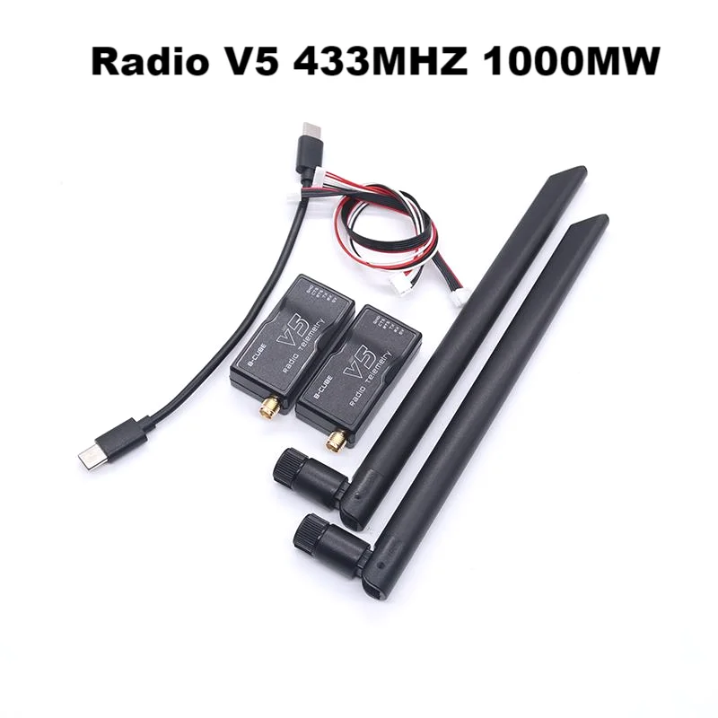 

3DR Radio V5 Telemetry 433Mhz 915Mhz 100MW/500MW Air and Ground Data Transmit Module with OTG cables for APM 2.8 /Pixhawk 2.4.8