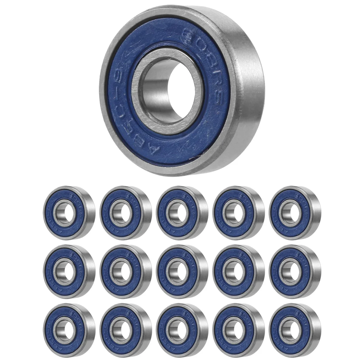 16Pcs Professional Frictionless ABEC 9 Skateboard Roller Wheels High Precision Shafts Bearing Steel Spare Bearings