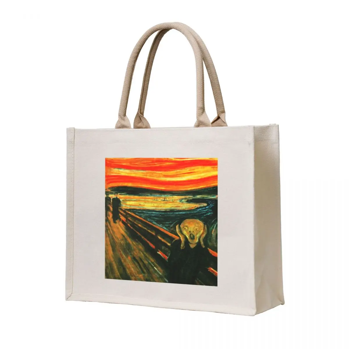 

The Scream' by Edvard Munch An Icon of Modern Art and Halloween Tote Bag large size bags shopper bags for women Fabric bag