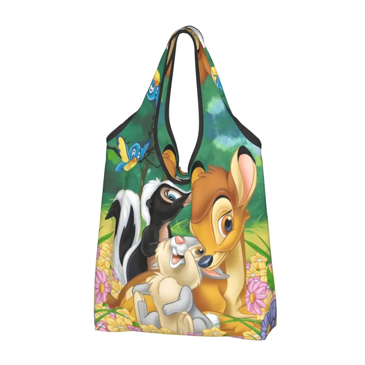 

Custom Recycling Animated Movies Shopping Bag Women Tote Bag Portable Groceries Shopper Bags