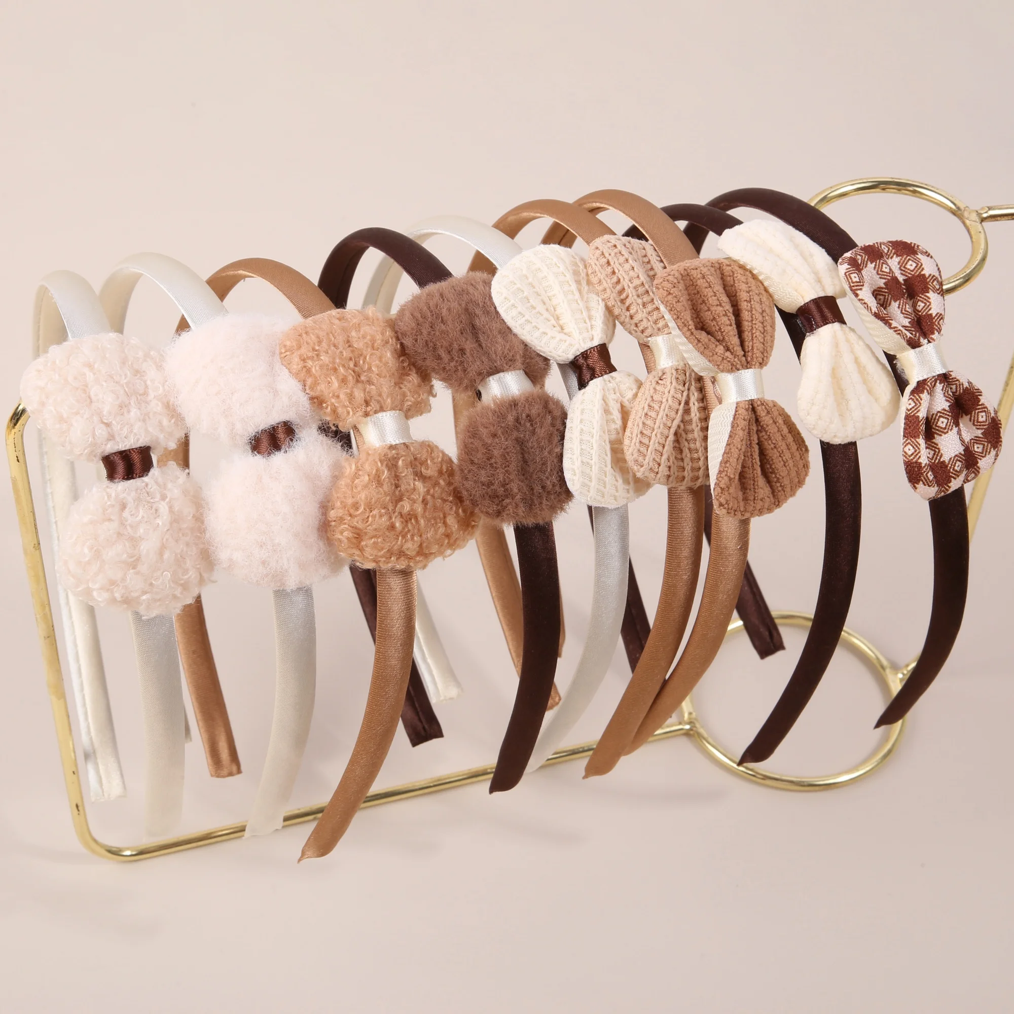 9 stücke Nette Mädchen Stirnband Stoff Blume Haarbänder Kinder Kinder Haar Bögen Haarbänder Familie Dekoration Party Haar Zubehör