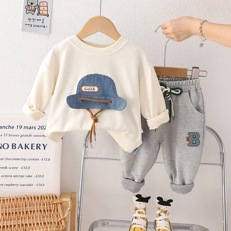 

Baby Boys Clothes Sets Toddler Kids Cartoon Sweatshirt+Pant 2pcs Suits 2025 Spring Autumn Children's Tracksuit Clothing