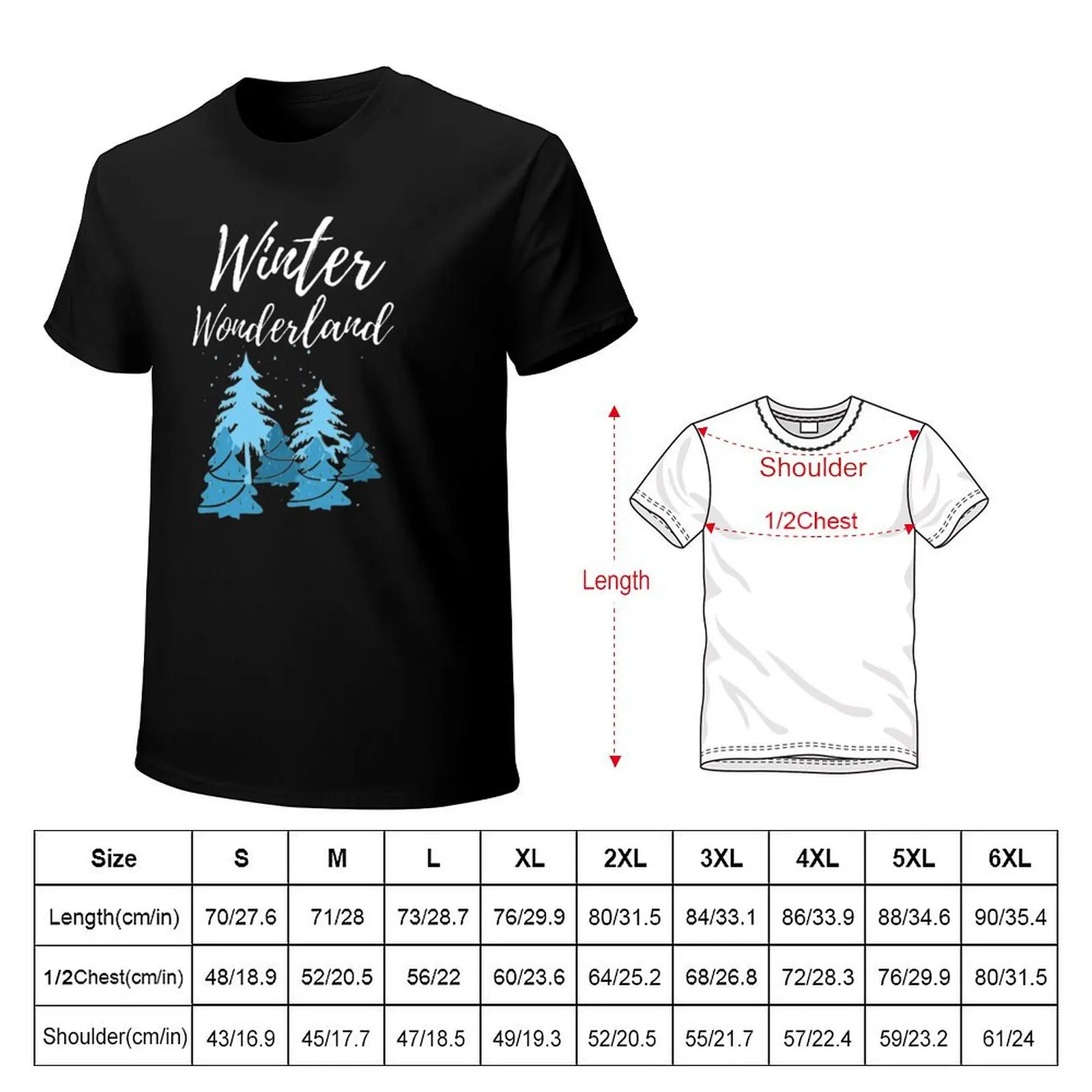 Winter wonderland T-Shirt tees customizeds graphics plain white t shirts men