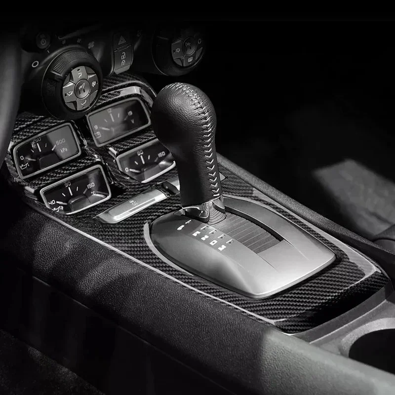 

Для Chevrolet Camaro: Накладка на панель центральной консоли и рычага переключения передач из настоящего сухого карбона, 2010-2015 гг., аксессуары для модификации интерьера