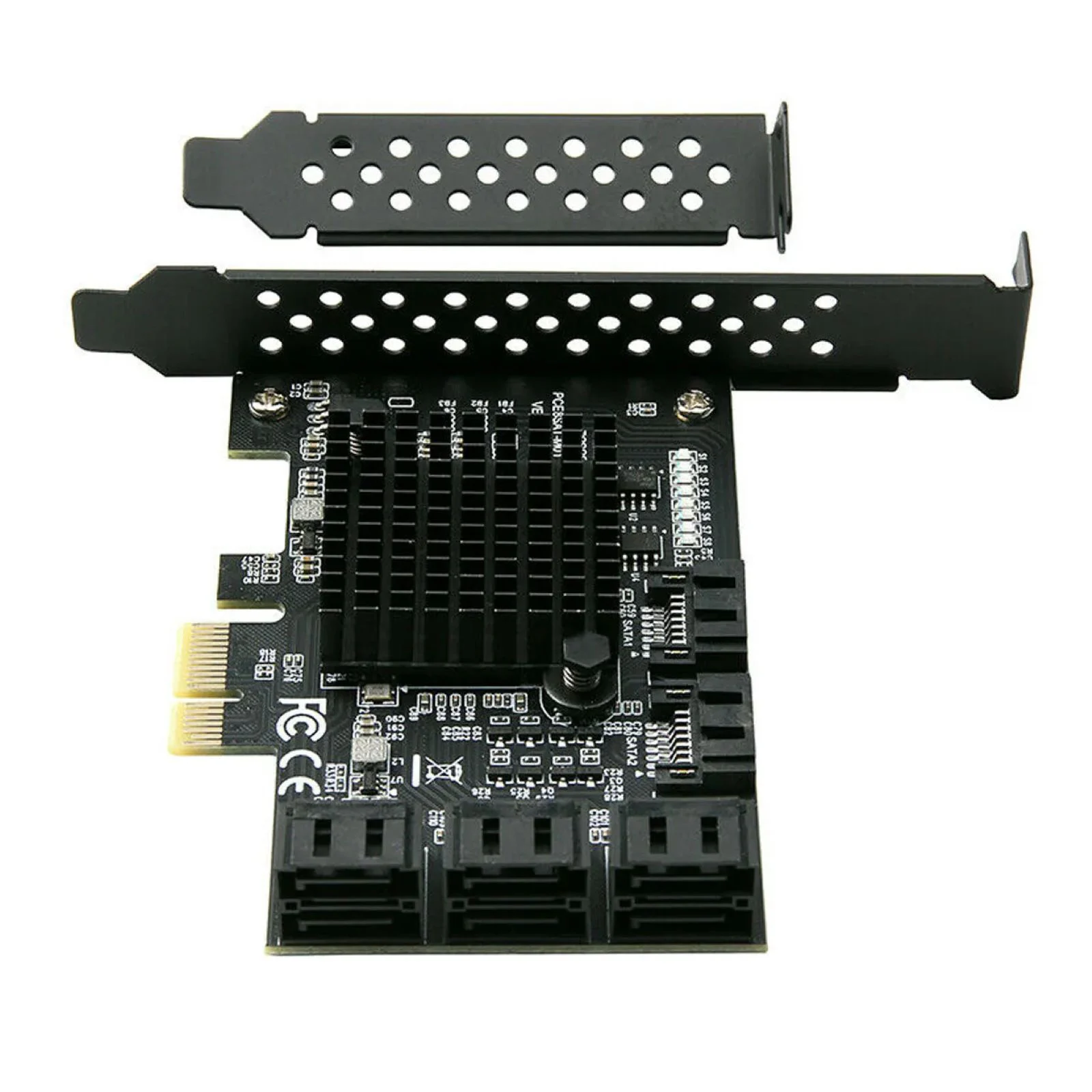 PCIE SATA 1X to 8 Ports SATA 3.0 PCI E Controller pci Express Multiplier Expansion Card 6Gbps Add On Card Riser