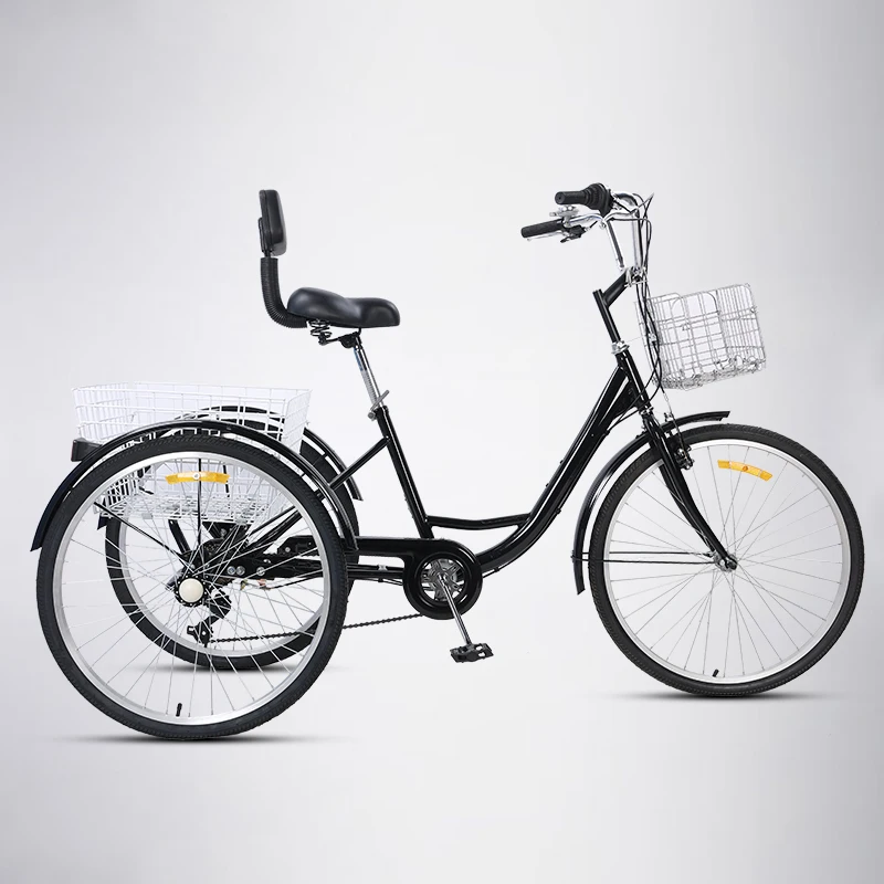 Трейк 26-дюймовый 7-скоростной ​ ​ ​ ​ Горный трехколесный велосипед Рекреационный грузовой мужской велосипед