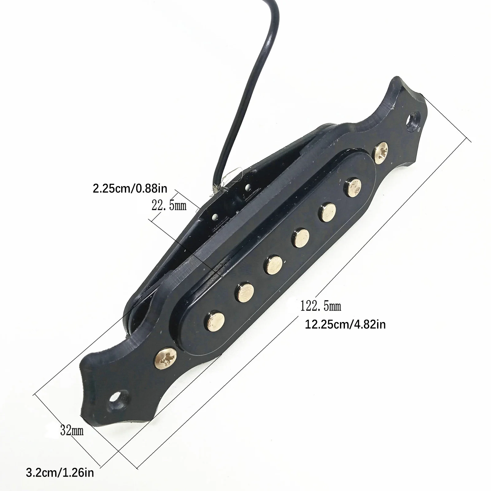 6-سلسلة لفائف الغيتار تسخير لاقط المغناطيسي قبل السلكية لهجة واحدة مع حجم ونغمة الأواني للجيتار الكهربائي