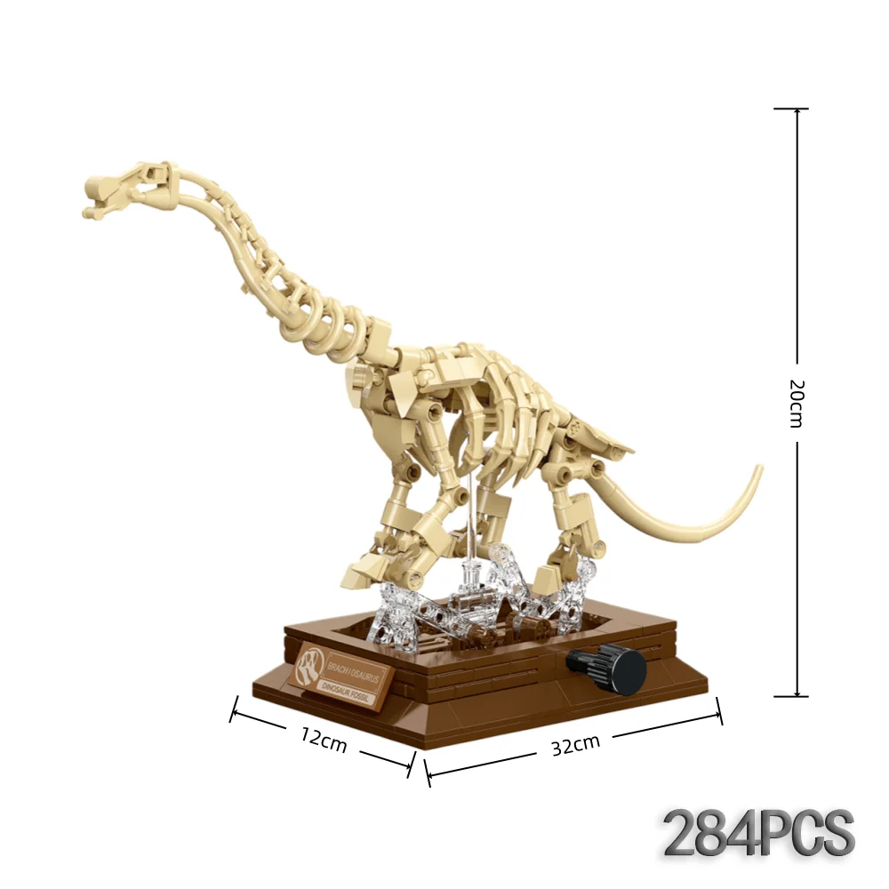 KNEW BUILT Pterosaur Dinosaur Fossil Building Block Toy-Gift voor verzamelaar, educatief STEM-speelgoed en woondecoratie, verjaardagscadeau voor jongens