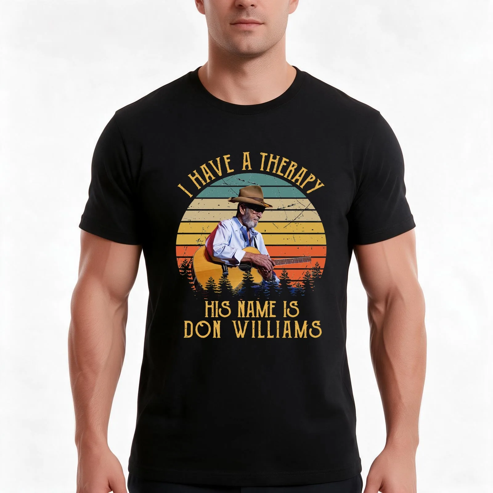 Don Williams Country Artist Pays Tribute The Hit Ballad I Have A Therapy His Is Cute Gifts T-Shirt, Summer Casual Cotton Tee