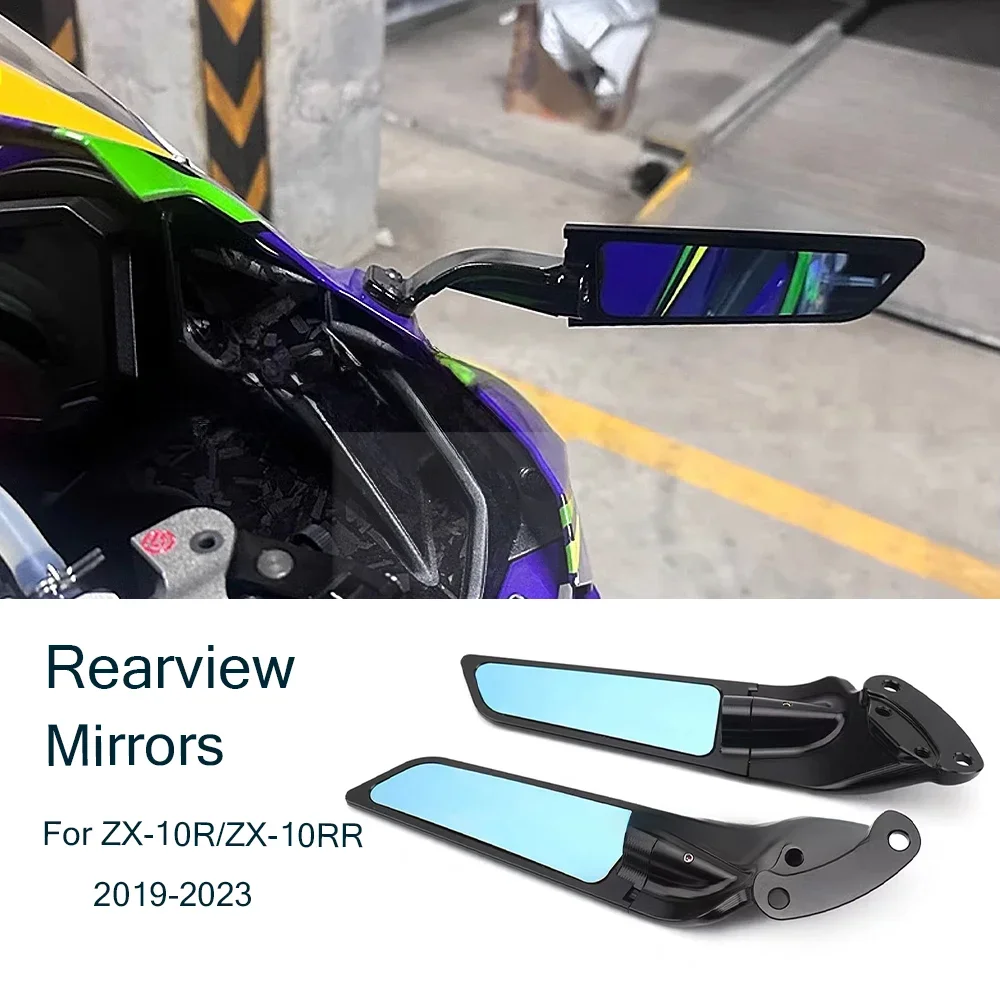 

Motorcycle Adjustable Aluminum Rearview Mirrors Wind Wing Mirror For KAWASAKI Ninja ZX10R ZX-10R SE ZX10RR ZX-10RR ZX 10 R RR