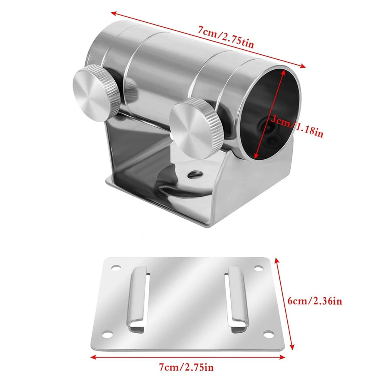 Новый кронштейн для зонта на балконе, чехол для рыбалки из нержавеющей стали, регулируемая подставка для зонта, настенный ящик для рыбалки, держатель для зонта
