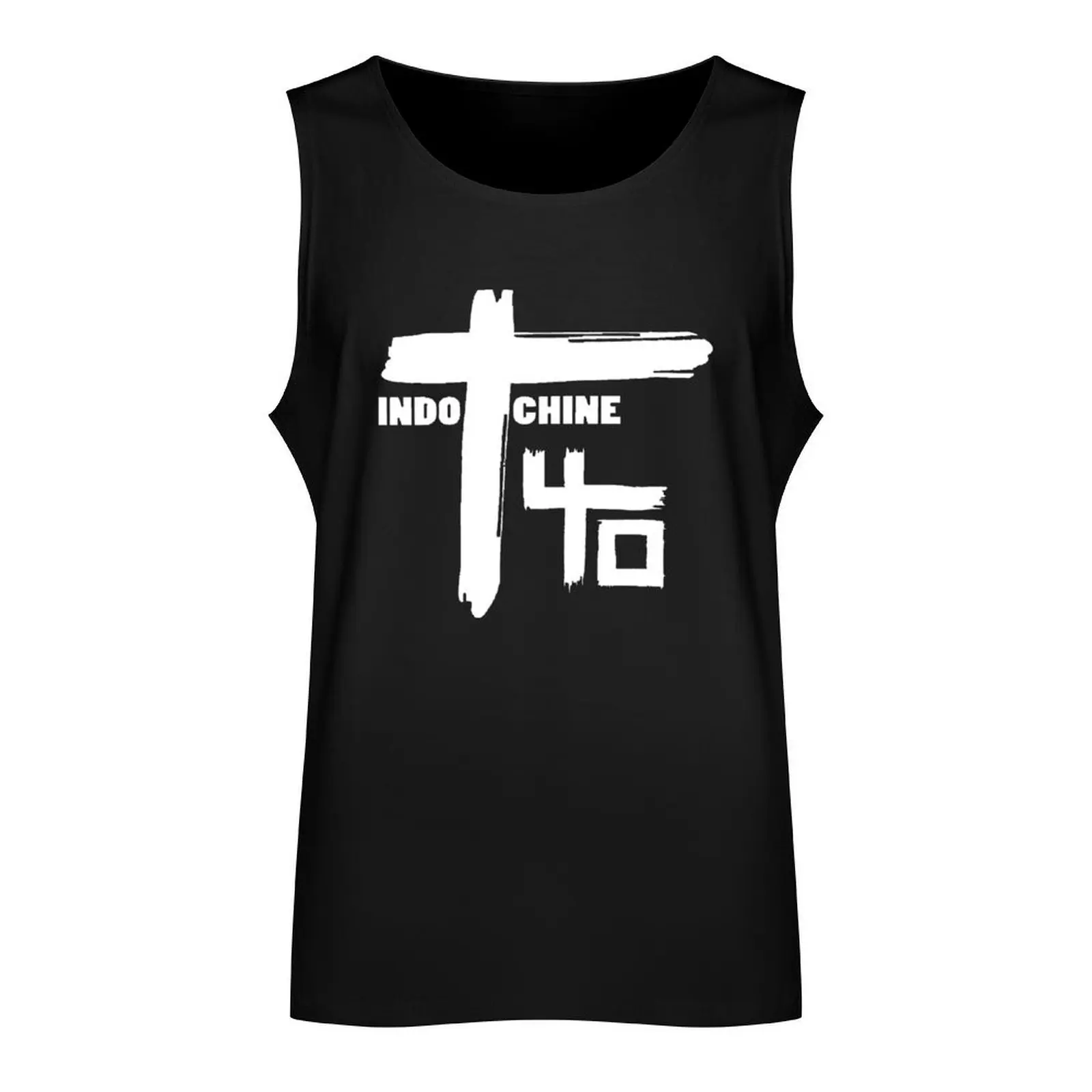 Best of Indochine band logo1 exselna Genres: Rock, ?new wave Tank Top T-shirts men t-shirt Men's Bodybuilding clothing man